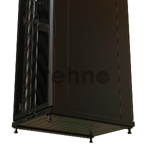Шкаф коммутационный WRline (WR-TT-2266-DD-RAL9004) напольный 22U 600x600мм пер.дв.перфор.2ств. задн.дв.перфор.2-хст. 2 бок.пан. 800кг черный 510мм 1166мм IP20 сталь