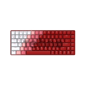 Клавиатура механическая беспроводная Dareu A84 Flame Red (красный), 84 клавиши, switch Holly (tactile), подключение проводное+Bluetooth+2.4GHz, аккумулятор 2000mAh