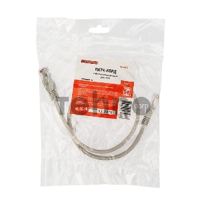Rexant Пaтч-корд U/UTP, категория 5e, RJ45-RJ45, неэкранированный, LSZH серый, 0,5м