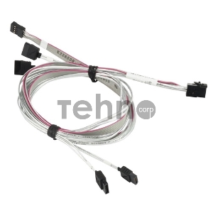 Кабель SuperMicro CBL-SAST-0556 HDmSAS-4xSATA 90/90/75/75cm