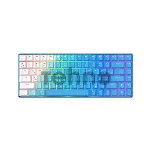 Клавиатура механическая беспроводная Dareu A84 Ice Blue (голубой), 84 клавиши, switch Aqua (linear), подключение проводное+Bluetooth+2.4GHz, аккумулятор 2000mAh