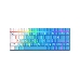 Клавиатура механическая беспроводная Dareu A84 Ice Blue (голубой), 84 клавиши, switch Aqua (linear), подключение проводное+Bluetooth+2.4GHz, аккумулятор 2000mAh, фото 4