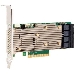 Контроллер MegaRAID 9460-16I SGL (05-50011-00), PCIe 3.1 x8 LP, SAS/SATA/NVMe, RAID 0,1,5,6,10,50,60, 16port(4 * int SFF8643), 4GB Cache, 3516ROC, фото 1