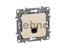 Розетка RJ45 кат. 5 UTP, сл. кость ETIKA