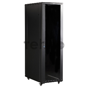 Шкаф коммутационный Lanmaster (TWT-CBB-42U-6X10-P1) 42U 600x1000мм пер.дв.перфор. задн.дв.перфор.2-хст. 2 бок.пан. 800кг черный IP20