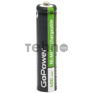 Аккумулятор бытовой GoPower HR03 AAA BL2 NI-MH 400mAh (2/20/320) блистер (2 шт.)