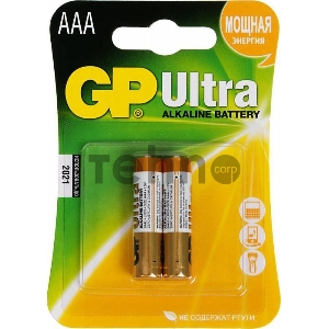 Батарея GP Ultra Alkaline 24AU LR03 AAA (2шт)