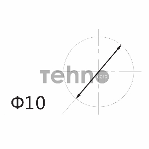 Индикатор Ø10  12V  красный  REXANT