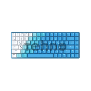 Клавиатура механическая беспроводная Dareu A84 Ice Blue (голубой), 84 клавиши, switch Aqua (linear), подключение проводное+Bluetooth+2.4GHz, аккумулятор 2000mAh