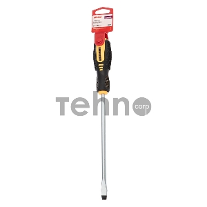 Отвертка шлицевая SL 8х200 мм, двухкомпонентная рукоятка REXANT