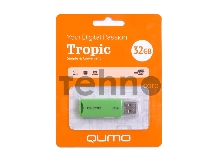 Флеш Диск USB 2.0 QUMO 32GB Tropic Green QM32GUD-TRP-Green