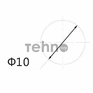 Индикатор ГРАНЕНЫЙ  Ø10.2  220V  желтый  REXANT