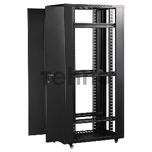 Шкаф коммутационный Lanmaster (TWT-CBB-42U-6X10-P1) 42U 600x1000мм пер.дв.перфор. задн.дв.перфор.2-хст. 2 бок.пан. 800кг черный IP20