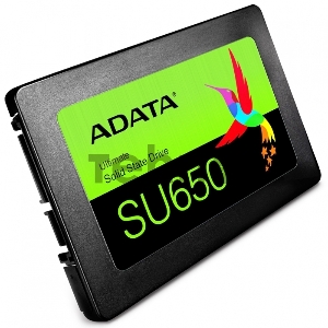 Накопитель SSD ADATA 480GB SSD SU650 TLC 2.5 SATAIII 3D NAND, SLC cach / without 2.5 to 3.5 brackets / blister