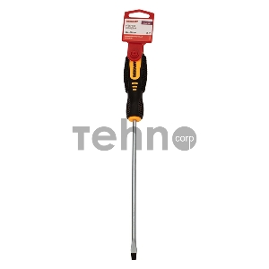 Отвертка шлицевая SL 6х200 мм, двухкомпонентная рукоятка REXANT