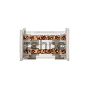 Шина на DIN-рейку в корпусе (кросс-модуль) 2х7 REXANT