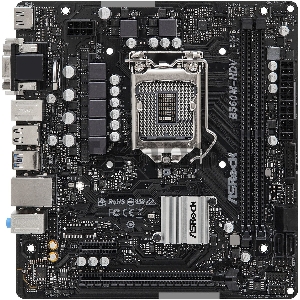 Материнская плата Asrock B560M-HDV R3.0 Soc-1200 Intel B560 2xDDR4 mATX AC`97 8ch(7.1) GbLAN+VGA+DVI+HDMI