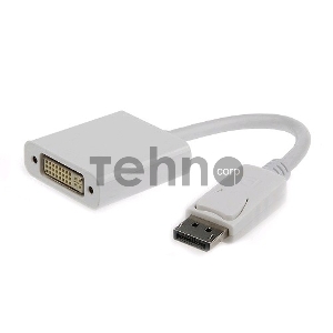 Переходник DisplayPort - DVI Cablexpert A-DPM-DVIF-002-W, 20M/19F, белый, пакет