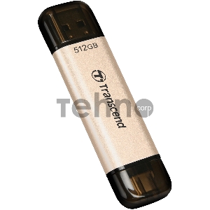 Флеш-накопитель Transcend USB Накопитель Transcend 512GB JETFLASH USB3.2, TLC, High Speed, Type-C и Type A  (420/400 МБ/с)