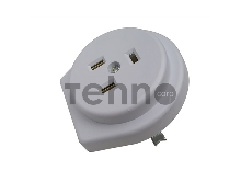 Розетка РШ для электрической плиты 32 А, 250 В, 2Р+РЕ (СУ) белая REXANT