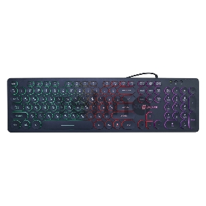 Клавиатура Oklick 420MRL черный USB slim Multimedia LED