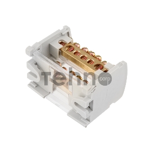 Шина на DIN-рейку в корпусе (кросс-модуль) 2х7 REXANT