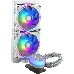 Система охлаждения Cooler Master ML240 ILLUSION White Edition 27mm wide radiator,120mm ARGB Gen2 fan*2,Pump ARGB Gen 2 LED, фото 2