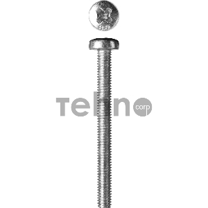 Винт DIN 7985, M3 x 30 мм, 5 кг, кл. пр. 4.8, оцинкованный, ЗУБР