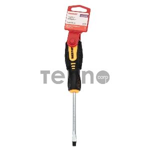 Отвертка шлицевая SL 6х100 мм, двухкомпонентная рукоятка REXANT