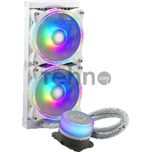 Система охлаждения Cooler Master ML240 ILLUSION White Edition 27mm wide radiator,120mm ARGB Gen2 fan*2,Pump ARGB Gen 2 LED