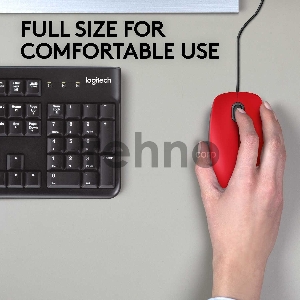 Мышь Logitech Mouse M110 Silent USB Red Ret