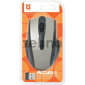 Мышь USB DEFENDER OPTICAL WRL ACCURA MM-665 GREY 52666