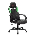 Кресло игровое Бюрократ ZOMBIE RUNNER черный/зеленый искусственная кожа крестовина пластик, фото 1