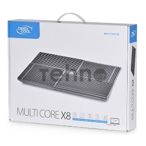 Подставка Deepcool MULTI CORE X8 (MULTICOREX8) 17381x268x29мм 23дБ 2xUSB 4x 100ммFAN 1290г алюминий/пластик черный