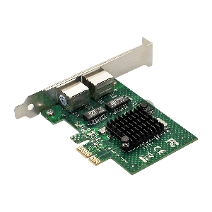 Сетевой адаптер ExeGate EXE-BCM5720 (PCI-E x1 v2.0, порты 2xRJ45, 10/100/1000Mbps, Gigabit Chipset Broadcom BCM5720)