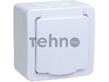 Розетка одноместная Iek ERMP12-K01-16-54-EC РСб20-3-ГПБб роз.1м с з/к о/у IP54 (цвет крышки:белый) ГЕРМЕС PLUS