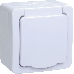 Розетка одноместная Iek ERMP12-K01-16-54-EC РСб20-3-ГПБб роз.1м с з/к о/у IP54 (цвет крышки:белый) ГЕРМЕС PLUS, фото 1