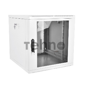Шкаф телекоммуникационный настенный разборный 12U (600х650), съемные стенки, дверь стекло