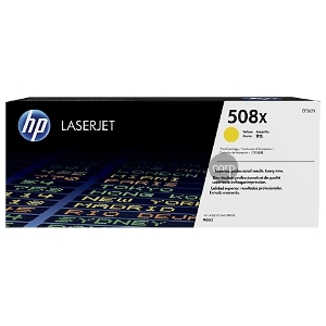 Тонер Картридж HP 508X CF362X желтый для HP CLJ M552/M553 (9500стр.)