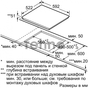 Встраиваемая электрическая панель Bosch PUF612FC5E