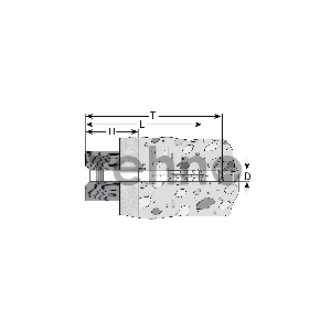 Зубр Дюбель-гвоздь нейлоновый, потайной бортик, 8x60мм, ТФ5, 60шт 4-301375-08-060