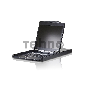 Переключатель/switch, KVM, 1 user консоль LCD/ЖК 19 =16 cpu/портов/port PS2/USB+VGA, с KVM-шнурами PS2 1х1.8м.;USB 1x1.8м., 1280x1024, 1U 19, исп.спец.шнуры, OSD, каскад 256, лат./рус.клав 16P  LCD KVMP SWITCH 19INCH