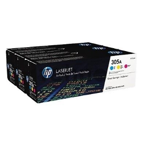 Тонер-картридж набор HP CF370AM № 305A голубой/пурпурный/желтый CLJ M451 (CE411A+CE412A+CE413A)