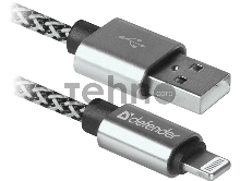 Кабель LIGHTNING TO USB2 1M WHITE ACH01-03T 87809 DEFENDER