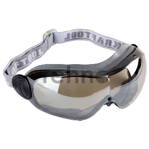 Защитные щитки Очки KRAFTOOL EXPERT защитные с непрямой вентиляцией, с оправой из термопластэластомера, линза поликарбонатная (11007)