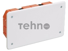 Коробка распаячная ОП 172х96х45 КМ41026 для полых стен (с саморезами пластиковые лапки с крышкой) ИЭК UKG11-172-096-045-P