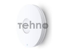 Точка доступа TP-Link 11AX dual-band ceiling access point, up to 1200 Mbit / s at 5 GHz and up to 574 Mbit / s at 2.4 GHz,  1 10/100/1000Mbps LAN port, support PoE 802.3at standard, support BSS coloring, Seamless Roaming, Mesh, Band Steering, Airtime Fairness, MU-MIMO, ma