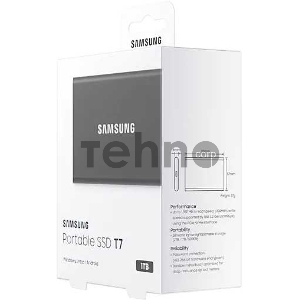 Накопитель SSD Samsung 1TB T7 External GREY USB 3.2 (MU-PC1T0T/WW)