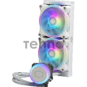 Система охлаждения Cooler Master ML240 ILLUSION White Edition 27mm wide radiator,120mm ARGB Gen2 fan*2,Pump ARGB Gen 2 LED
