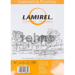 Пленка для ламинирования Lamirel 75мкм A3 (100шт) (LA-78655) Пленка для ламинирования Lamirel 75мкм A3 (100шт) (LA-78655)